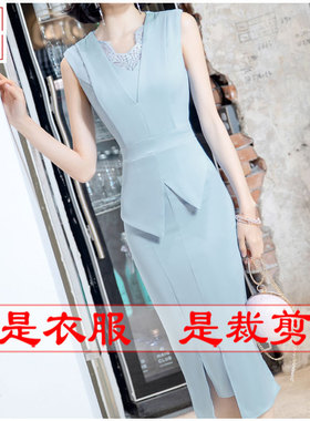 明辉纸样新款夏季修身DIY缝纫设计牛皮纸样板连衣裙裁剪图纸21207