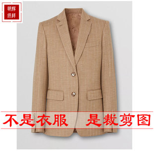 明辉纸样款式休闲女西装时尚合体样板裁缝设计DIY图纸图纸20066