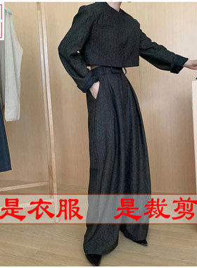 明辉纸样秋冬服装样板新款宽松女套装DIY缝纫结构裁剪图纸23265