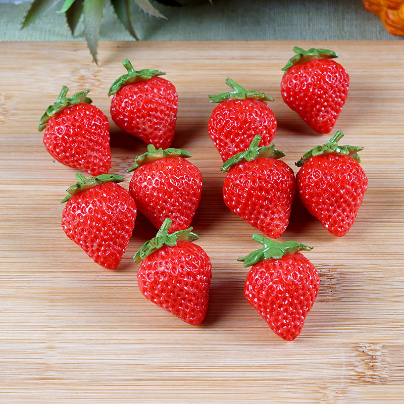 Simulation Cherry Cherry Strawberry Artificial Fruits and Vegetables Model Props Hand Ornament Furnishings Shooting Soft Decoration