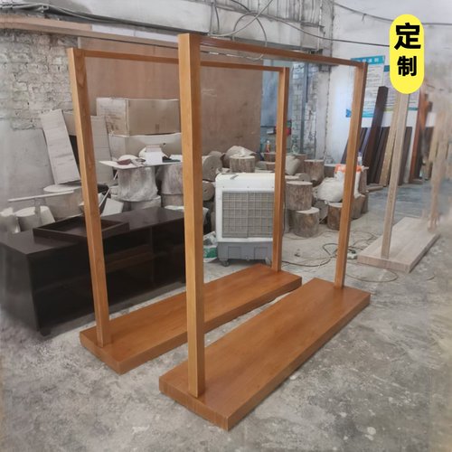 服装店木质落地展示架中岛架加厚