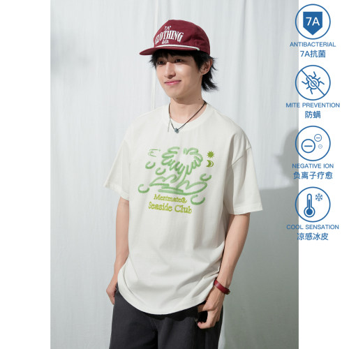 夏季凉感休闲百搭宽松上衣男印花