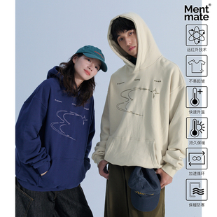 百搭街头帽衫 Mentmate 男女情侣款 个性 小众复古秋冬暖皮连帽卫衣