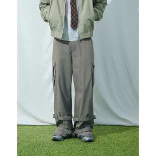 风裤 小众工装 脚束带设计休闲长裤 男 Mentmate 大口袋休闲裤 25AW