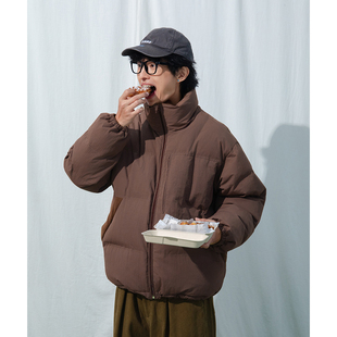 拼色立领棉服男 秋冬纯色基本款 加厚加绒棉衣外套 25AW Mentmate