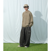 Mentmate 男秋冬宽松大口袋BF休闲长裤 25AW 石磨感做旧复古牛仔裤