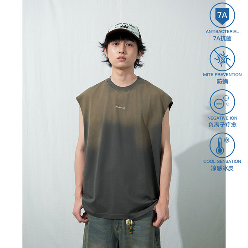 复古简约渐变体恤内搭BF风短袖夏