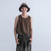 复古百搭纯色无袖 背心男 夏季 Mentmate 休闲宽松简约纯棉T恤汗衫