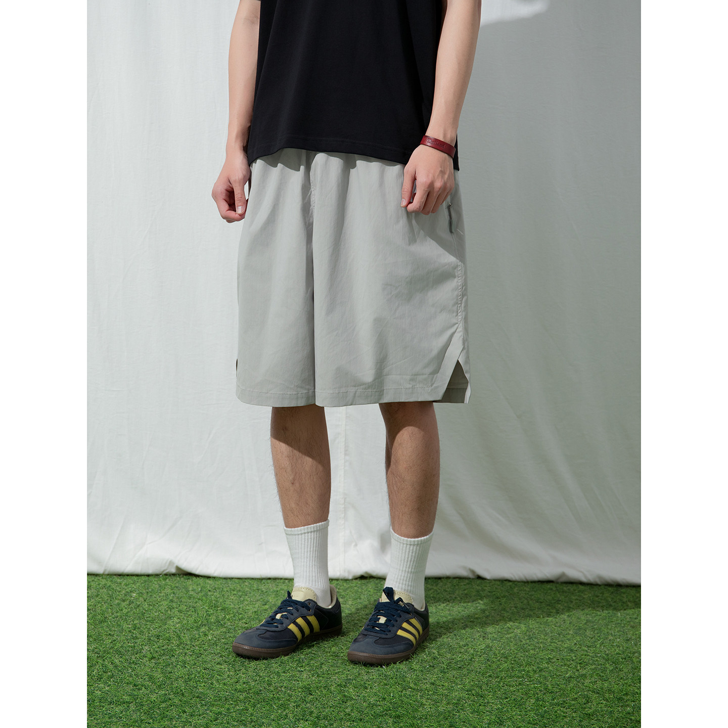 Mentmate 26SS 日系户外灰紫色运动裤男 夏季休闲五分短裤 蒙马特