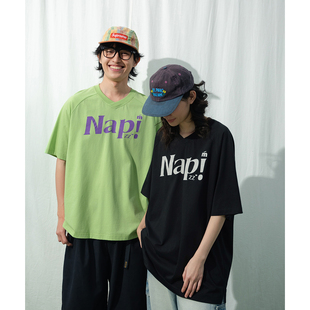 棒球风户外BF短袖 Mentmate 夏季 复古运动风V领T恤男 印花tee 26SS