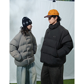 Mentmate 百搭宽松棉服外套 纯色防风羽绒棉衣男 25AW 黑灰基础款