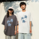 25SS 小众水墨感晕染花卉设计T恤 男女休闲宽松短袖 Mentmate 夏季