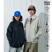 Mentmate 25AW 秋冬恒温黑科技百搭抓绒卫衣外套男女休闲立领夹克