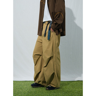 25AW 男户外尼龙长裤 秋冬街头伞兵裤 裤 休闲褶皱设计工装 Mentmate