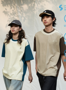 Mentmate 25SS 复古多层次撞色拼接T恤 夏季凉感速干短袖tee男女