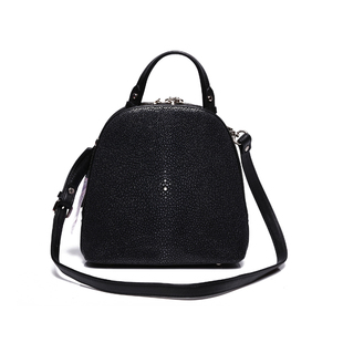 新款泰国rota珍珠鱼配牛皮女包欧美时尚手提包简约百搭单肩包女士