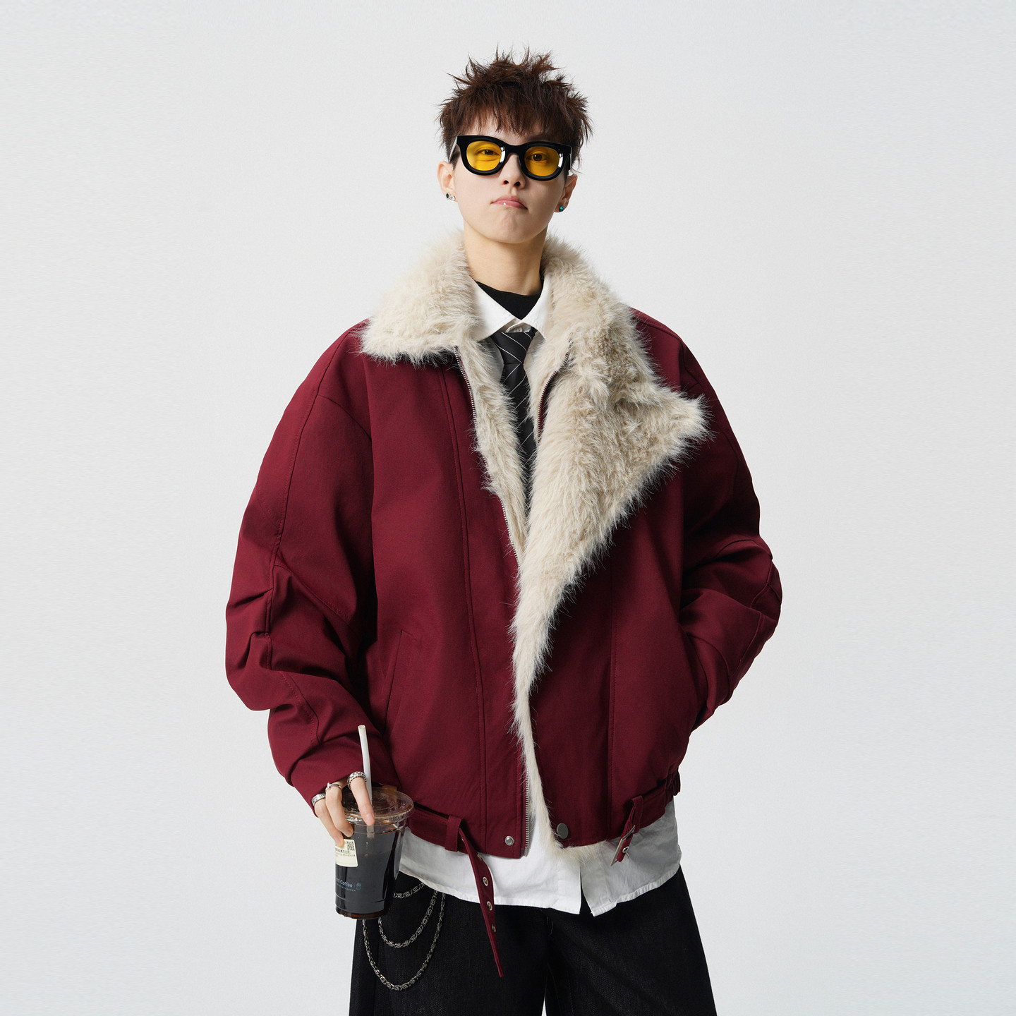 悟空有货冬季美式座山雕加厚棉服男潮牌情侣百搭保暖休闲棉衣外套