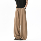 宽松百搭阔腿休闲长裤 男春季 简约纯色垂感运动裤 悟空有货潮牌美式