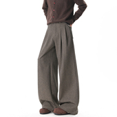 悟空有货街头复古纯色垂感休闲西裤 男女潮牌宽松阔腿百搭直筒长裤