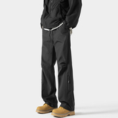 街头复古宽松运动休闲长裤 悟空有货潮牌山系户外三防冲锋裤 男美式