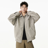 悟空有货美式 潮牌情侣宽松百搭机车外套 复古PU皮翻领夹克男女秋季