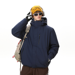 悟空有货冬季 户外机能风冲锋衣棉服男女潮牌防水保暖登山徒步棉衣
