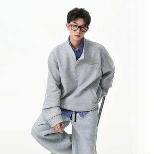 潮牌宽松重磅卫衣卫裤 男秋季 两件套 复古休闲运动套装 悟空有货美式