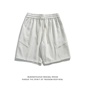 男女宽松百搭情侣休闲短裤 悟空有货潮牌夏季 抽绳松紧运动五分卫裤