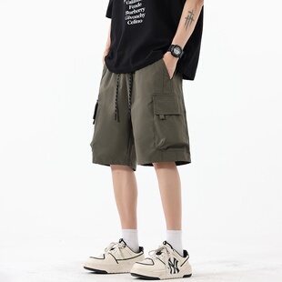 男街头宽松百搭运动五分裤 短裤 子 复古多口袋工装 悟空有货潮牌夏季