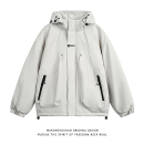 悟空有货冬季 棉服连帽冲锋衣男潮牌情侣加厚保暖百搭棉衣 复古工装