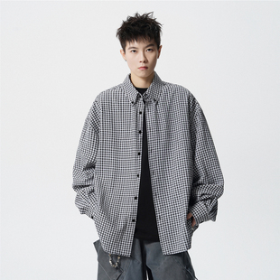衬衫 子长袖 男cleanfit休闲百搭衬衣外套 宽松慵懒风格 悟空有货秋季