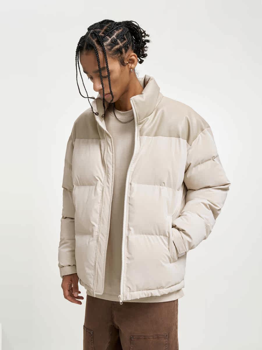 WUKONG IS  WINTER TIDE BRAND SPLICING EMBROIDERY PU LEATHER WINDPROOF WARM COTTON CLOTHES MENS LOOSE THICKENED BREAD JACKETS