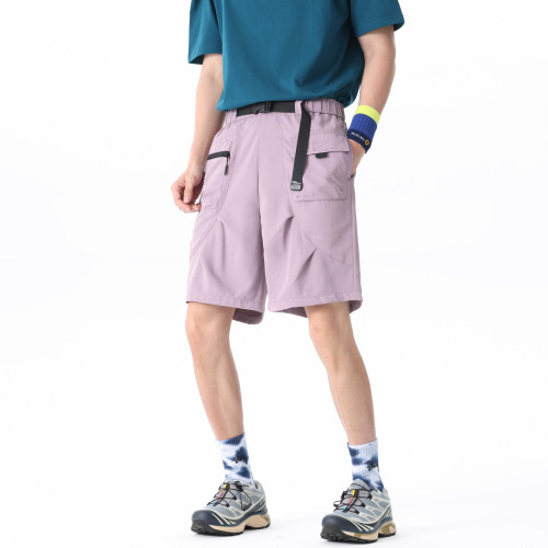 潮牌夏季机能风户外运动五分裤男