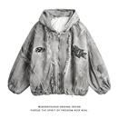 悟空有货美式高街废土风水洗连帽棉服男冬季潮牌小众保暖休闲棉衣