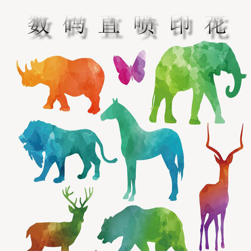 全棉人棉麻棉纯麻蚕丝棉绸数码直喷印花制图描稿定制花型打样大货