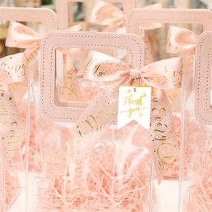 透明手提袋伴娘高档礼品袋伴侣礼品袋礼品口红包装袋礼品盒礼品袋