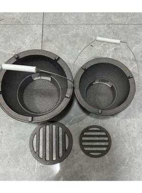 铸铁取暖煲汤生铁木炭炭炉户外烧烤炉火炉围炉炉子煮茶老式家庭用