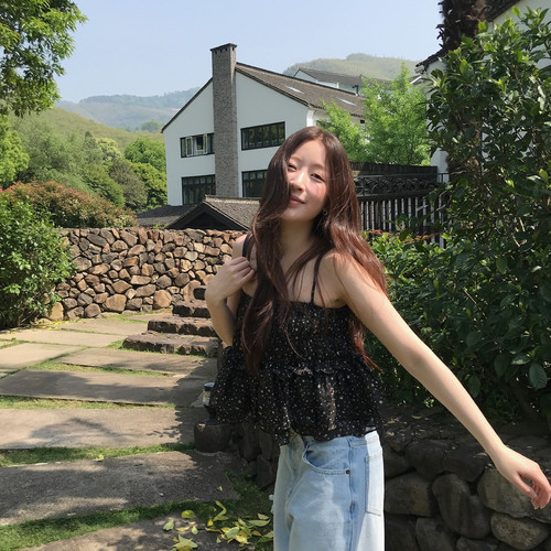 Slurp-26夏上新双层苎麻飘逸小吊带背心