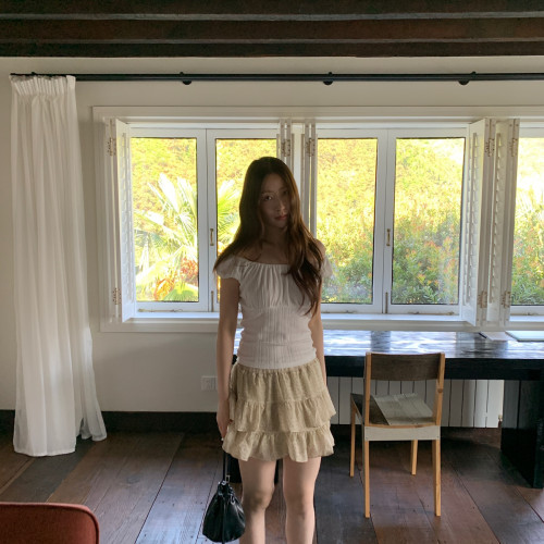 Slurp-26夏上新少女感双层短裙半身裙
