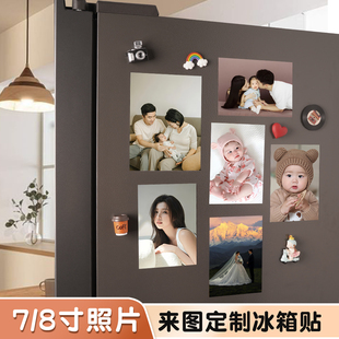 工厂直发2026新款照片冰箱贴磁吸照片冲印毕业员工风采文化墙打印