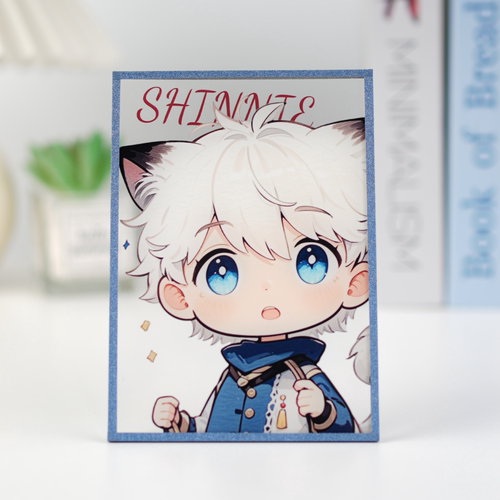 亚克力色纸定制透明色纸谷子谷美来图定做二次元周边自印签绘板