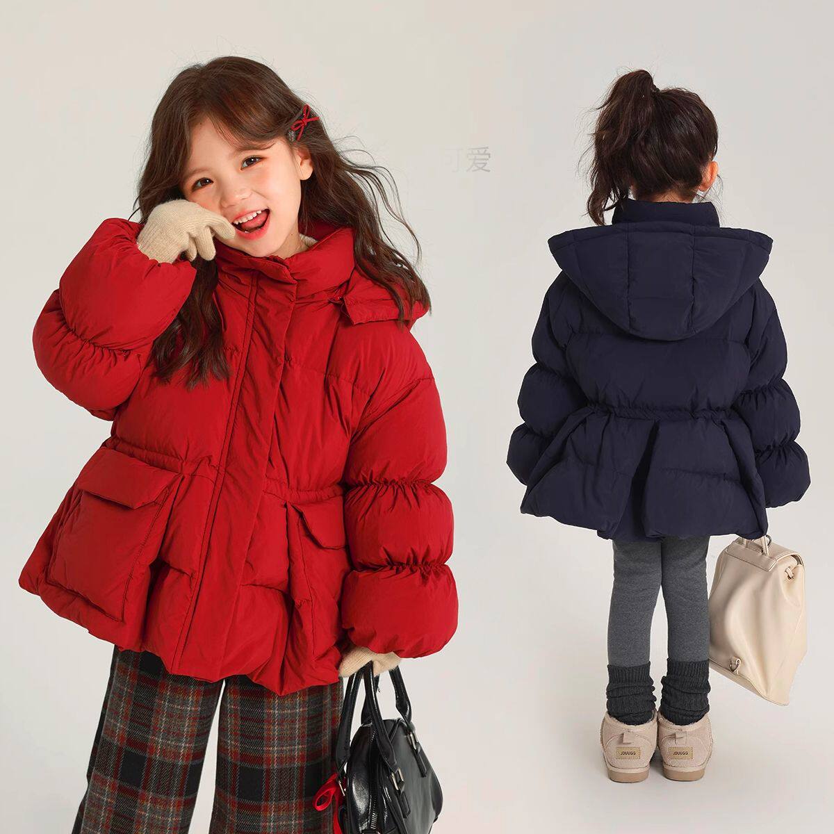 女童羽绒服冬装2025新款洋气儿童90白鸭绒加厚外套小女孩轻薄上衣,童装/婴儿装/亲子装,羽绒服,淘宝优惠券,粉丝福利购,淘宝优惠卷