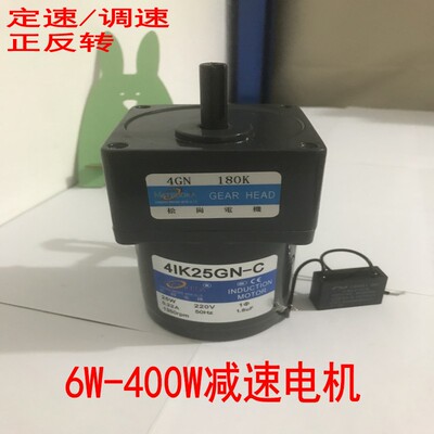 25W齿轮减速电机4IK25GN-C速比4GN20K-60K微型交流单相定速220V