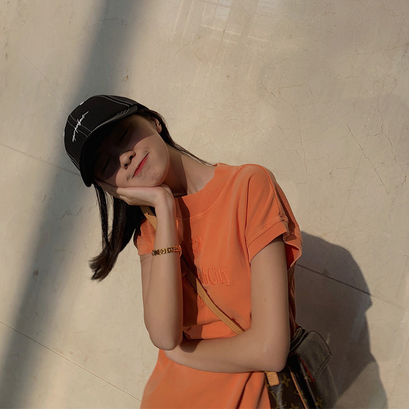 CENCE KAER FRENCH VERSATILE EMBROIDERED LETTER BASEBALL CAP WOMENS SPRING|SUMMER SOFT CAP MENS SUNSCREEN CAP
