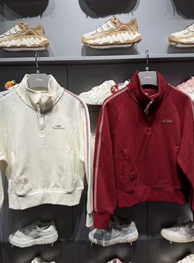 李宁中国文化系列故宫联名女子套头卫衣2026春季新品上衣AWDW110