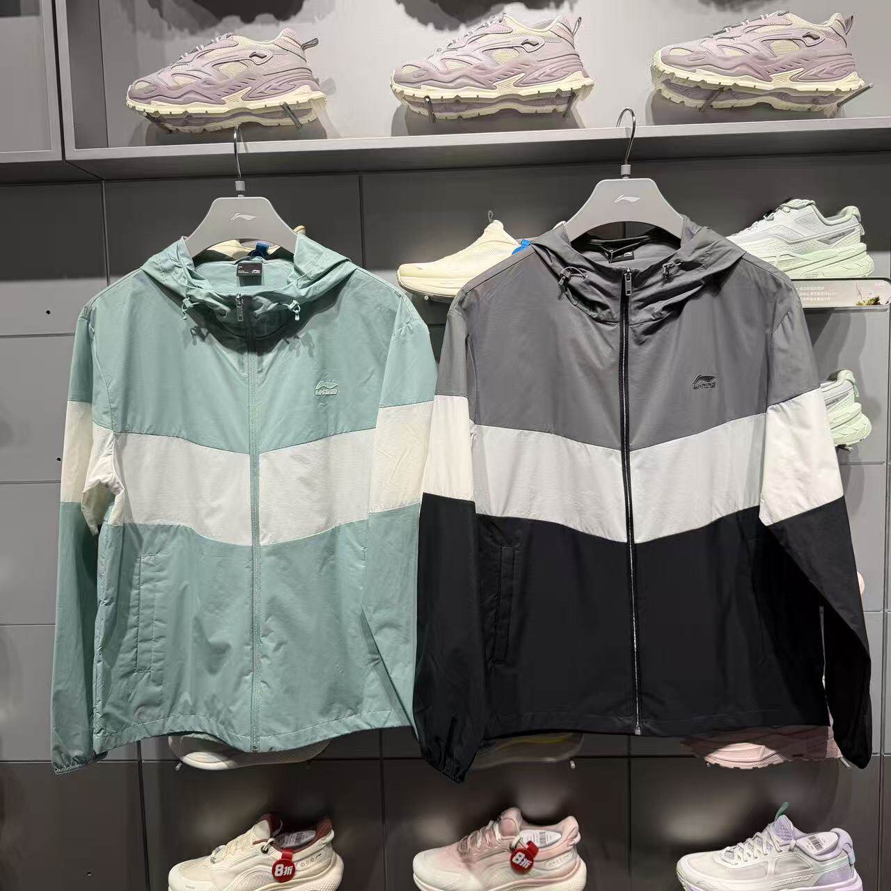 李宁防晒衣男士2026夏季防泼水休闲透气梭织轻薄运动风衣AFDW973