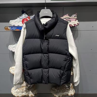 李宁羽绒马甲2025冬季新款