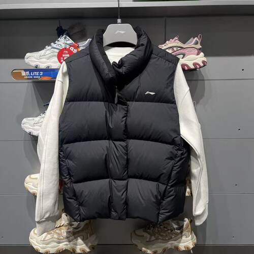 李宁羽绒马甲2025冬季新款