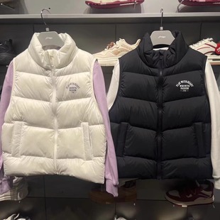 潮流系列女子宽松保暖外套AMRU004 时尚 李宁羽绒马甲2024冬季 新款
