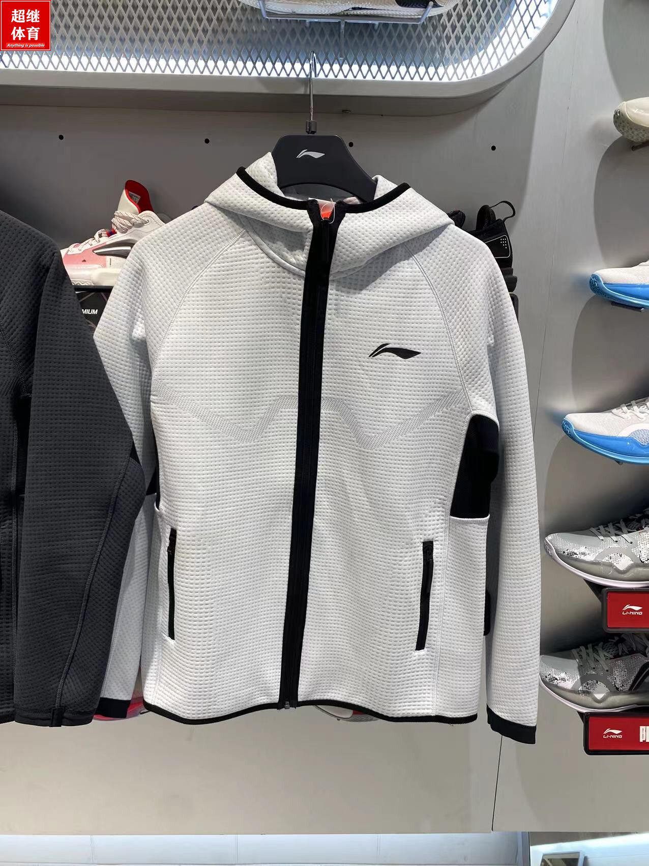 LI NING 운동복 남자 2022 가을 겨울 새로운 프로 농구 시리즈 따뜻한 카디건 후드 재킷 AWDSC13